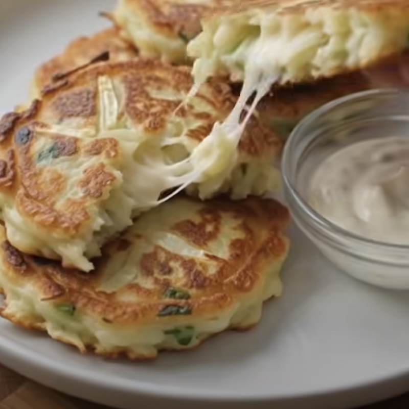 Cheesy Cabbage Fritters