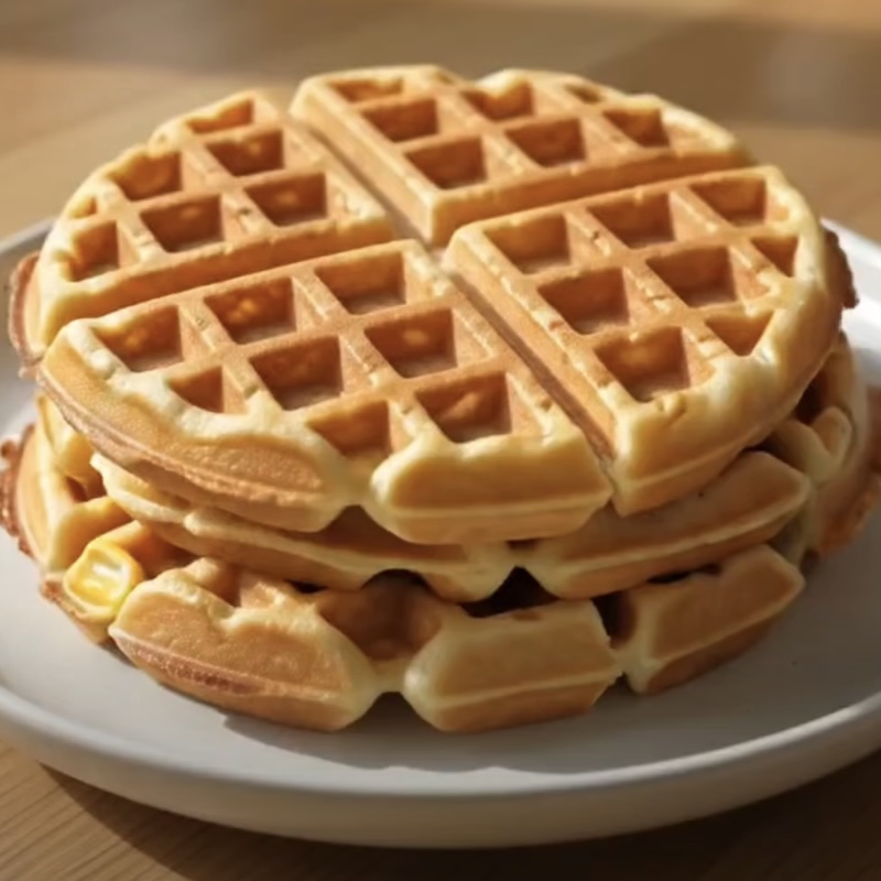 Cheesy Sweetcorn Waffles