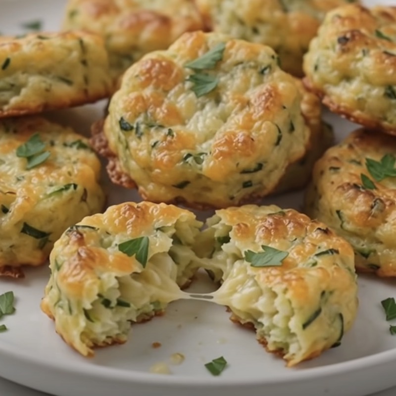 Cheesy Zucchini Bites