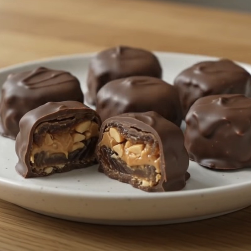 Choco Peanut Caramel Bites