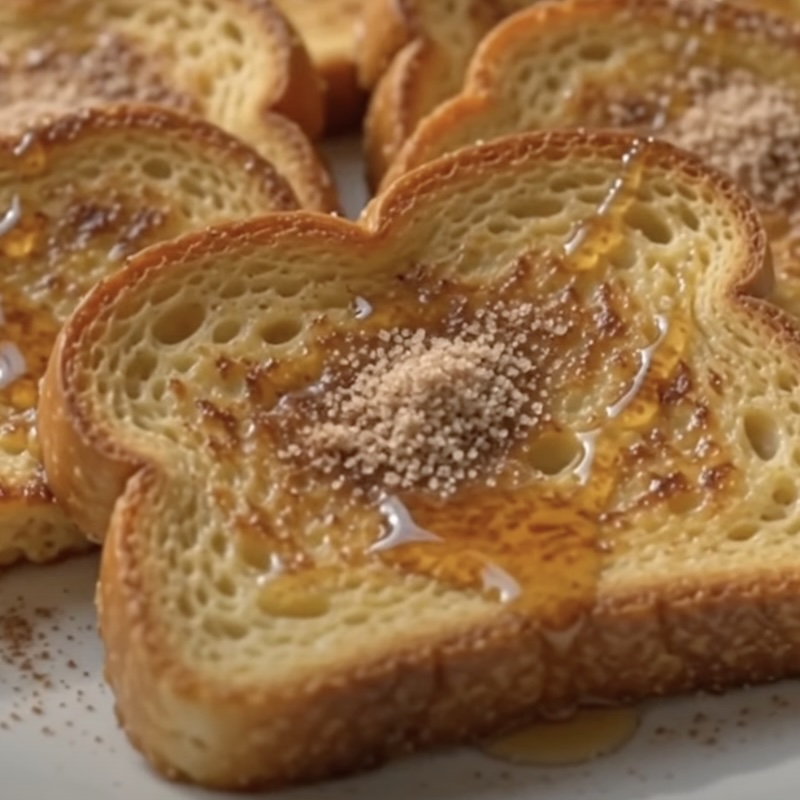 Eggless Cinnamon French Toast